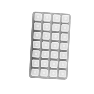 32-cavity silicone resin mold for square alphabet beads DIY jewelry making crafts
