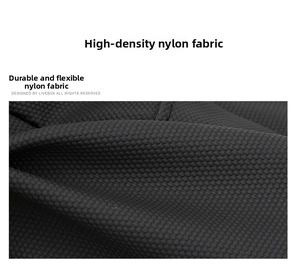 Detail view of high-density nylon fabric with durable and flexible honeycomb texture