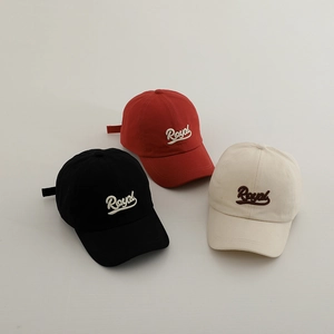 Kids Baseball Cap Cotton Twill Royal Letter Embroidery Sun Protection Outdoor Casual Adjustable Hat For Boys Girls