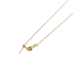 Adjustable gold plated snake chain necklace with lobster clasp and extension link detail