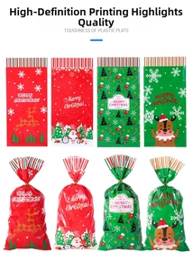 Sacchetti regalo di Natale con Babbo Natale e renne per caramelle e biscotti natalizi