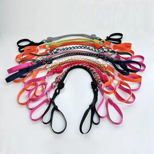 Waterproof nylon shoulder bag with embroidery and woven straps in multiple colors