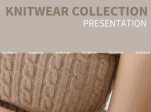 Detail of cable knit pattern on camel brown chunky sweater showing rich textile texture