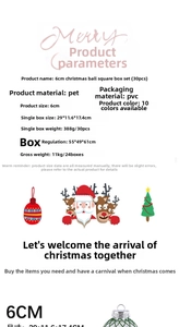 Macro view showing 30-piece set of 6cm PET Christmas balls in durable PVC storage box