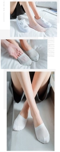 Detailed mesh texture of breathable low-cut invisible cotton socks for women in summer
