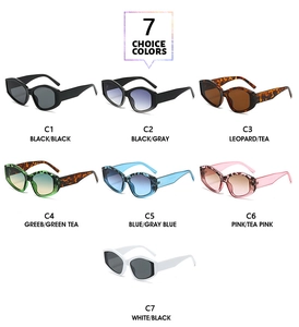 Classic cat eye sunglasses available in seven stylish colors with wide frames