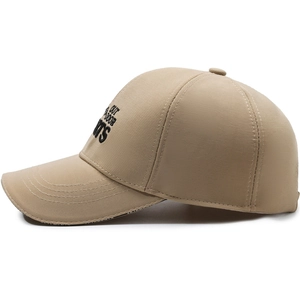 Cappellino da baseball sportivo kaki con ricamo a montagna e tessuto in twill resistente