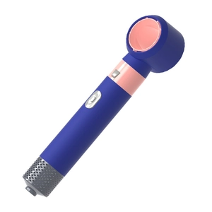 Five-in-one blue and pink electric hair styling tool with hair dryer and hot air brush