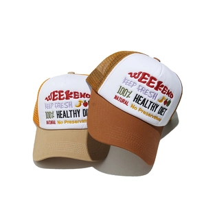 Καπέλο Trucker Vintage Κέντημα Φρούτα Γράμματα Δίχτυ Καπέλο Μπέιζμπολ Αναπνεύσιμο Προστασία Από Τον Ήλιο Ρυθμιζόμενο