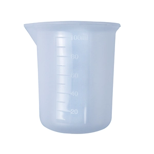 Silicone Measuring Cup With Scale And Spout Flexible Translucent Liquid Mixing Tool For DIY Resin Crafting Baking