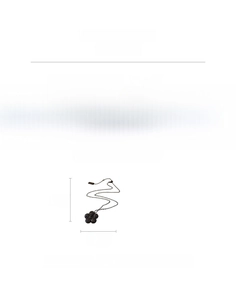 Detailed size chart for the flower pendant necklace made of high-quality copper material