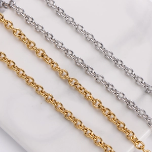 Minimalist stainless steel toggle clasp necklaces in gold and silver plating on marble