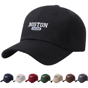 Cappello Da Baseball Ricamo Boston 1630 Vintage Cotone Regolabile Protezione Solare Unisex Retro Streetwear All Aperto