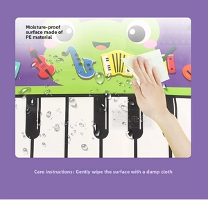 Waterproof PE musical mat for kids featuring easy-clean surface and cartoon design