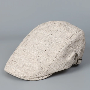 Casquette Plate Vintage Pour Hommes Et Femmes En Polyester Respirant Avec Boucle Réglable Style Britannique Rétro
