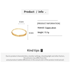 Detailed technical specifications of 18k gold plated hollow flower zircon cuff bracelet