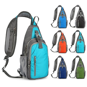 Men Chest Bag Waterproof Nylon Lightweight Crossbody Sling Shoulder Pack For Outdoor Sports Travel Casual Functional
