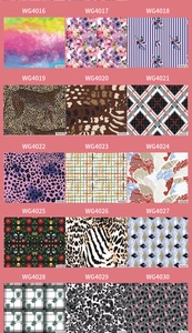 Water transfer nail stickers featuring 15 abstract aurora marble and floral patterns