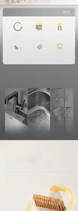 Detail of 360-degree rotating V-shaped head and hidden tweezers on cleaning brush