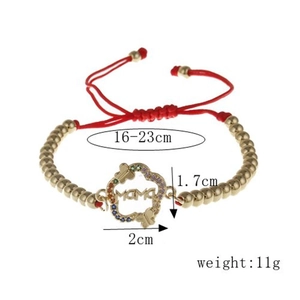 Dettaglio del bracciale MAMA regolabile 16-23cm con ciondolo a farfalla e zirconi