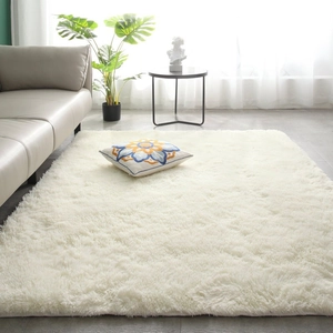 Shaggy Area Rug Long Pile Polyester Tie Dye Gradient Soft Plush For Living Room Bedroom Modern Minimalist Floor Carpet