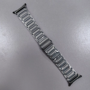 Correa de eslabones de acero inoxidable negro para Samsung Watch 8 Ultra con cierre