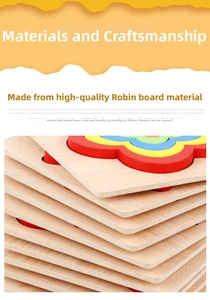 Detail of eco-friendly wooden animal puzzle board showing premium material texture