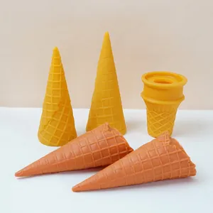 Simulazione Realistica Coni Gelato Finti Coni Waffle Modello Alimentare PVC Accessori Fotografia Decorazione Negozio Dessert