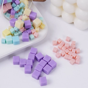 Macaronkleurige PVC suikerblokjes voor DIY taartdecoratie en hars knutselaccessoires