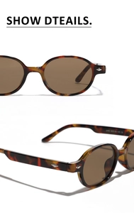 Detail shot of tortoiseshell sunglasses featuring metal diamond accents and CE mark