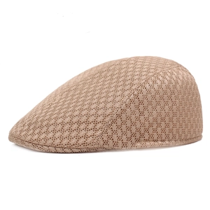 Khaki mesh ivy cap for men and women breathable summer outdoor sun protection hat
