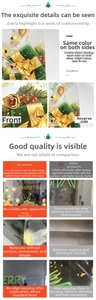 Close-up of double-sided gold Christmas tree and gift box static window stickers