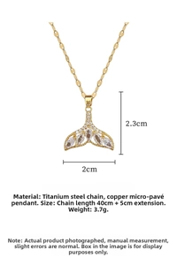 Macro shot showing titanium steel mermaid tail pendant dimensions of 2.3cm by 2.0cm