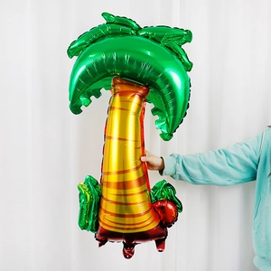 Tropical coconut tree foil balloon for summer fruit themed party decorations