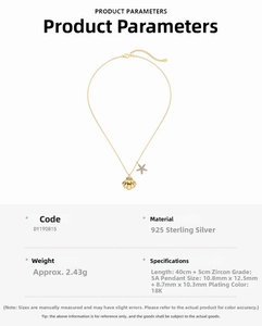 Detail of 925 sterling silver necklace with shell and 18K gold plated starfish pendant