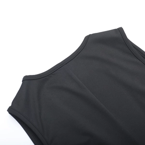 Detail shot of the backless dress neckline with high-quality stitching and smooth fabric