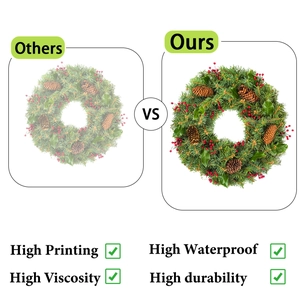 Detail showing high-quality waterproof printing and high-viscosity adhesive performance