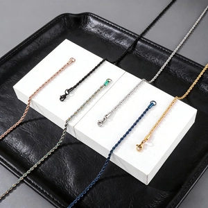 Edelstahl Seilkette Halskette Gedrehte Gliederkette Hip Hop Minimalistischer Schmuck Für Herren Damen Unisex Punk