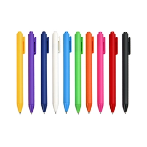 Set of 10 colorful macaron retractable gel pens in various vibrant minimalist colors