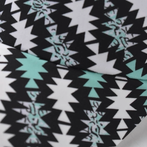 Macro detail of geometric zigzag pattern on ponytail baseball cap with breathable fabric
