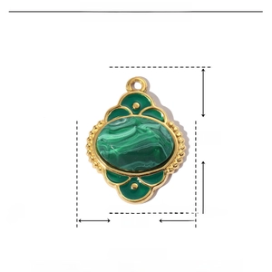 Detailed view of Tree of Life pendant with size dimensions and stainless steel specs