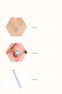 Detail of S925 sterling silver necklace with 6-prong moissanite setting and box chain