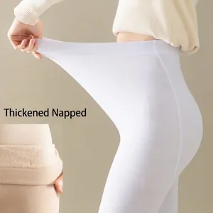 Damen Thermoleggings in Übergröße mit Fleece-Futter, hoch elastisch bis 100kg belastbar