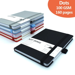 Classic A5 dotted journal with 100 GSM thick paper, 160 pages in multiple color covers
