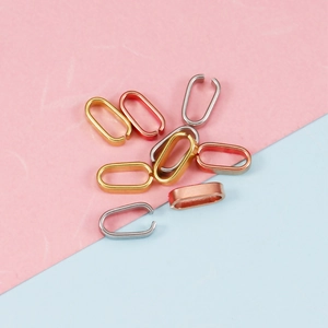 304 Stainless Steel Pinch Bail Clasp Pendant Connector Mirror Polished DIY Jewelry Making Findings Necklace Buckle For Crafts