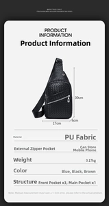 Detailed macro view showing the fine woven texture and soft PU leather material of the bag