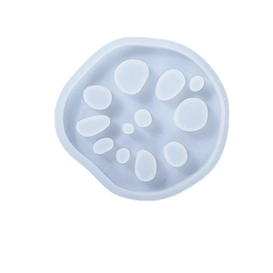 Lotus root coaster silicone mold for DIY resin casting and handmade soap making