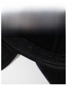 Detail view of the wide moisture-wicking sweatband inside a winter baseball cap