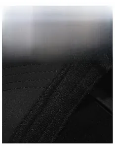 Detail of the widened moisture-wicking sweatband inside this black baseball cap