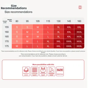 Guide des tailles de short yoga, taille 155-175cm, poids 40-80kg, options S à XXXL